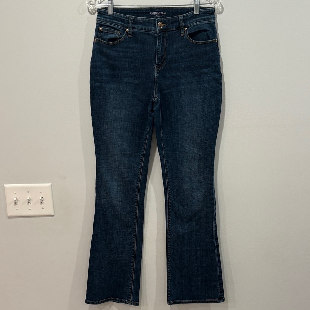 Chico's Dark Blue Boot Cut Jeans